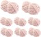 8-Pack Chunky Chenille Yarn – Soft Fluffy Bulky Yarn for Hand Knitting & Crochet, 8 oz / 28 Yards Each, Thick Cozy Yarn for Blankets, Scarves & DIY Crafts (Pink)